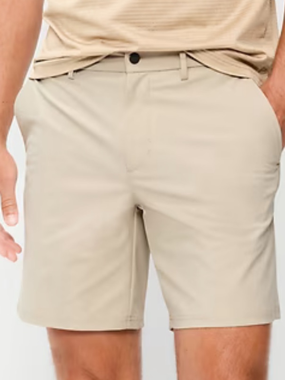 Old Navy Tech Hybrid khaki Chino Shorts, boys size 16